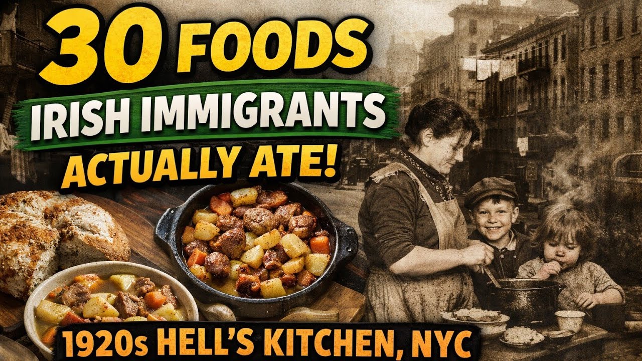 30 Amazing Foods Irish Immigrants ACTUALLY Ate in 1920s Hell's Kitchen, NY