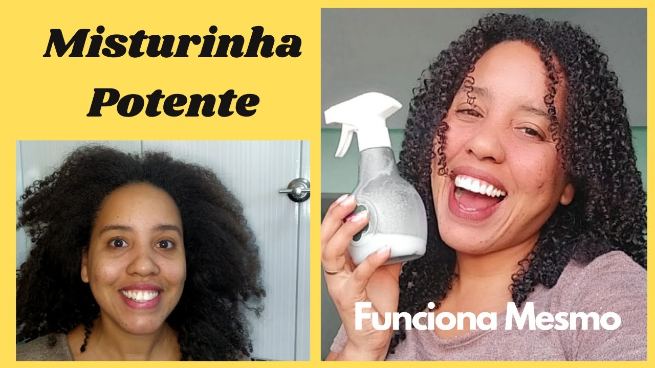 BORRIFADOR CASEIRO -  Misturinha para revitalizar os cachos pela manhã #ClaudinhaPinto