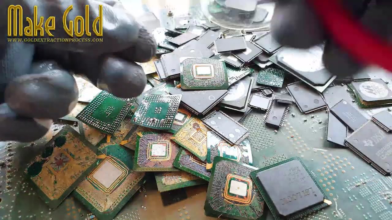 🟩🔧 How to Separate Green PCB from IC BGA Chips – Gold Recovery Starts Here!