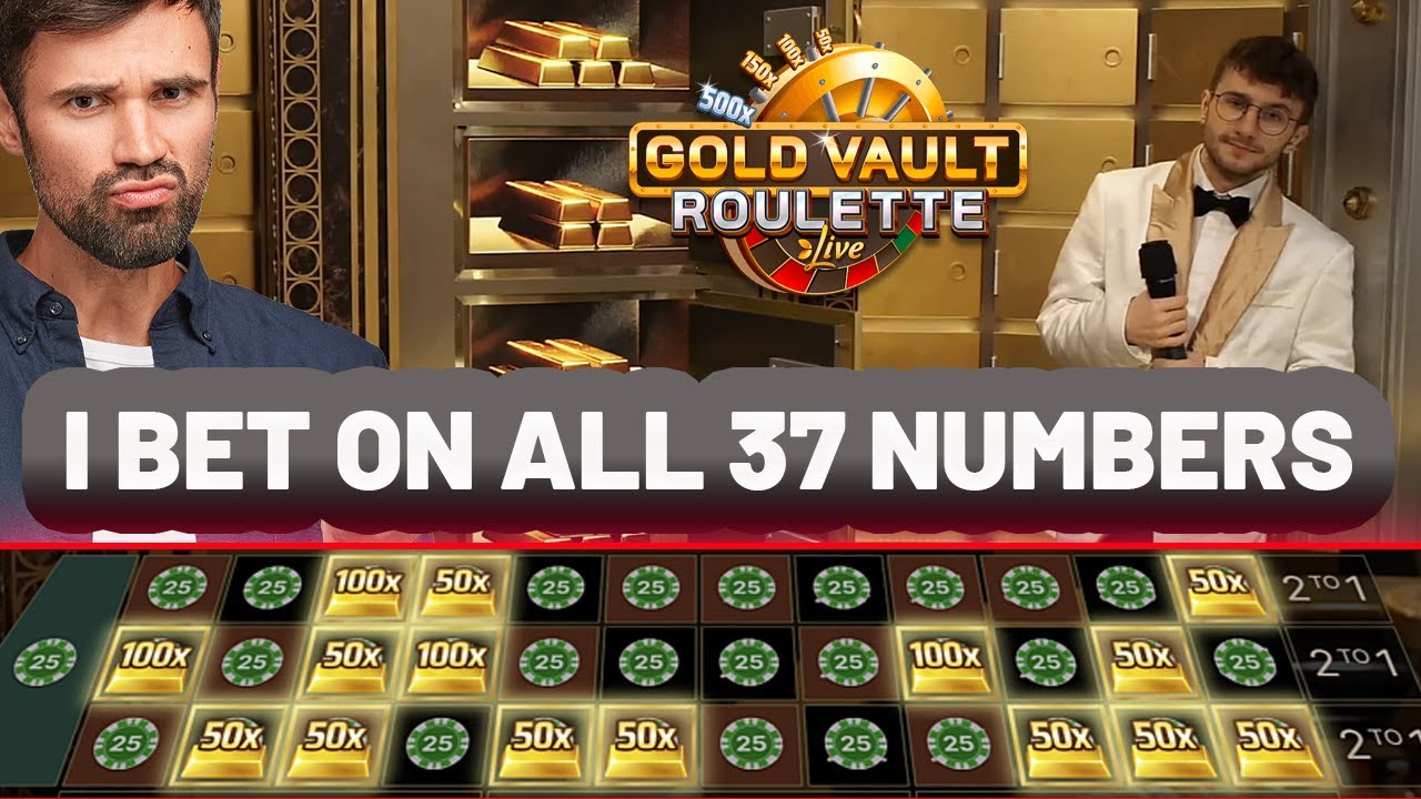 I BET ON ALL 37 NUMBERS IN GOLD VAULT ROULETTE!