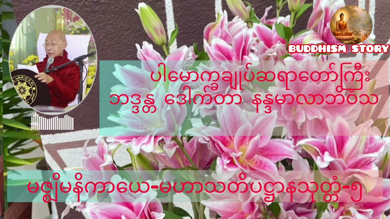 🙏🙏🙏ပါမောက္ခချုပ်ဆရာတော်ကြီး ဘဒ္ဒန္တ ဒေါက်တာ နန္ဒမာလာဘိဝံသ  မဇ္စျိမနိကာယေ-မဟာသတိပဋ္ဌာနသုတ္တံ-၅ 