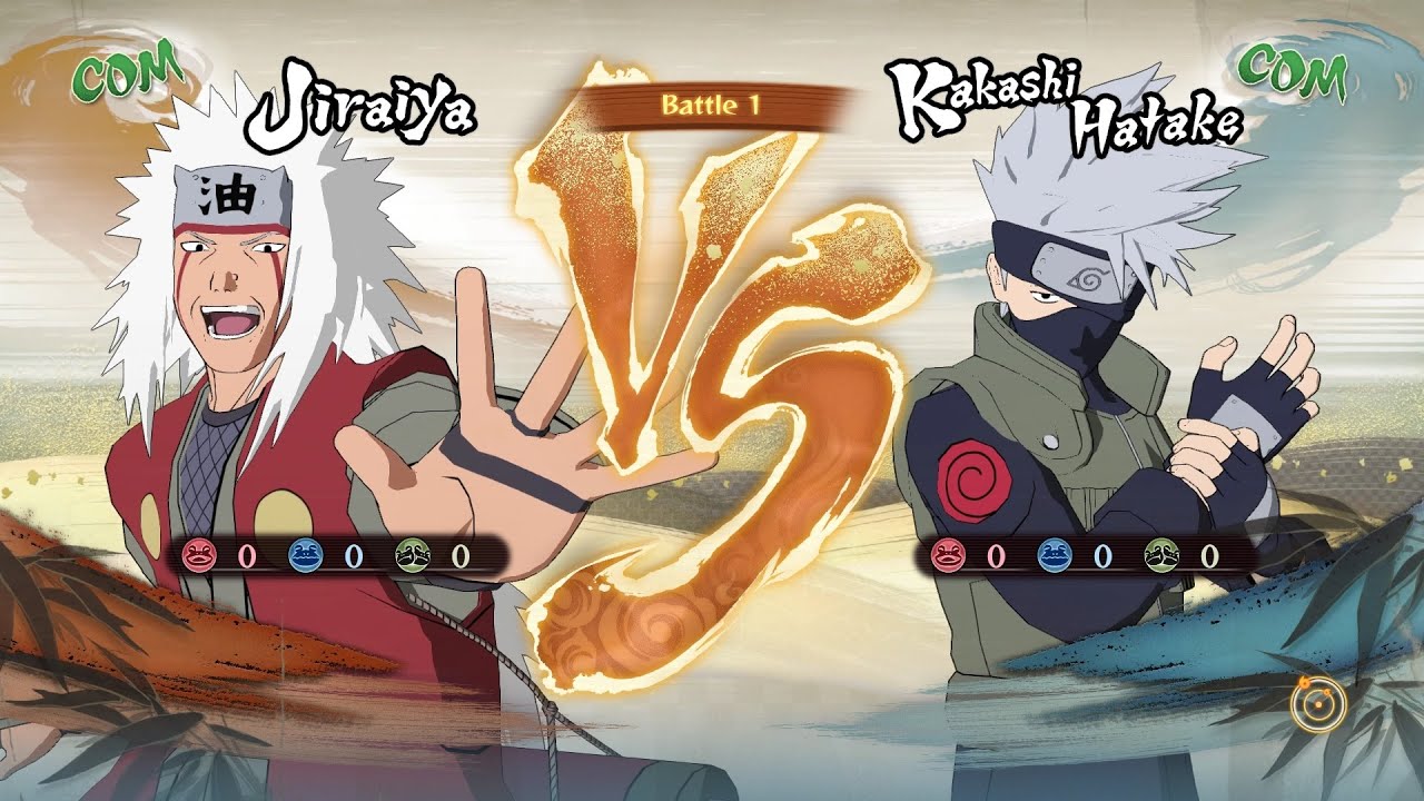 Jiraiya vs Kakashi Hatake — Naruto Shippuden Ultimate Ninja Storm 4 (COM vs COM)