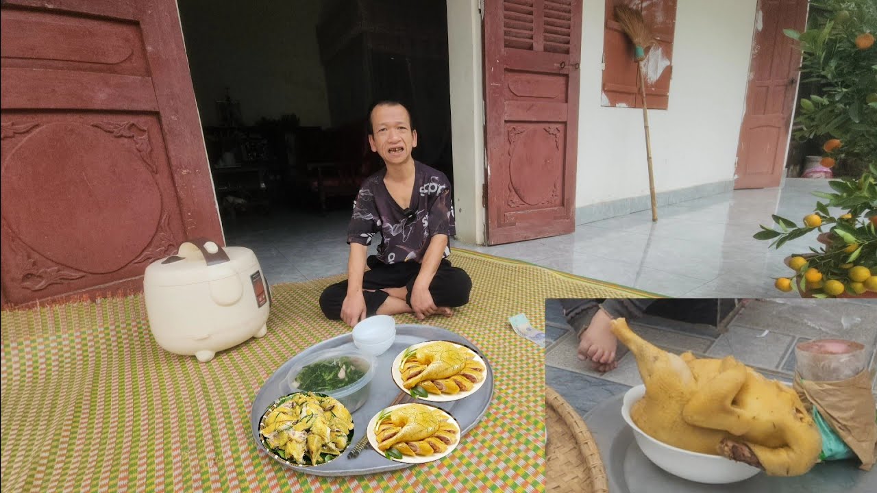 28 Tết bất ngờ A Đông tí hon mời bữa cơm 2 con G.à mái đẻ. Hoàng Hiền