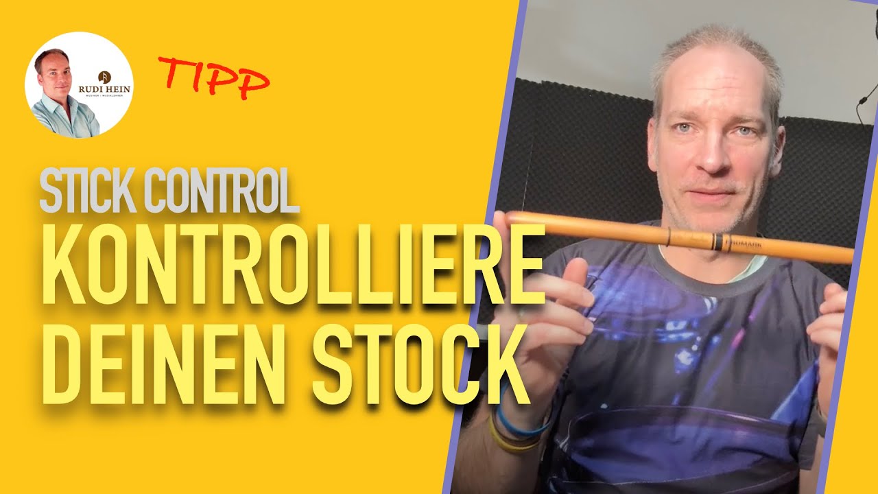 Stick Control - mit diesem Tipp machen deine Sticks, was du willst - Schlagzeug lernen mit Rudi Hein