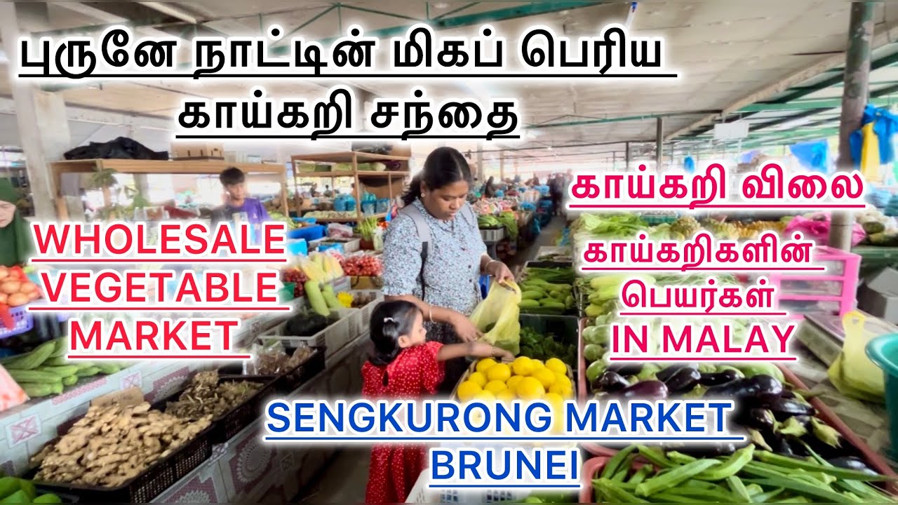 Brunei Local Vegetable Market| காய்கறி சந்தை|Sengkurong Market | Day in My Life| #lifeinbrunei#nris