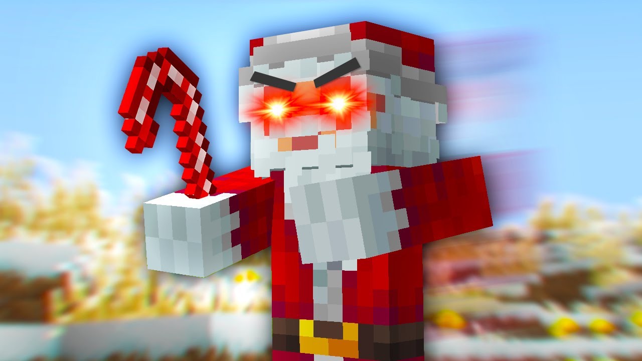Minecraft, But SANTA Hunts You!