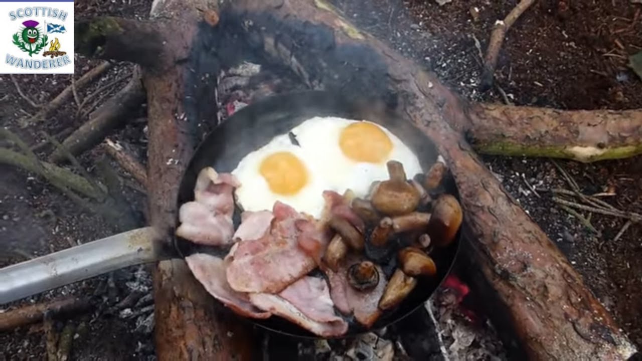 Bushcraft Cooking Breakfast | Bacon And Eggs
