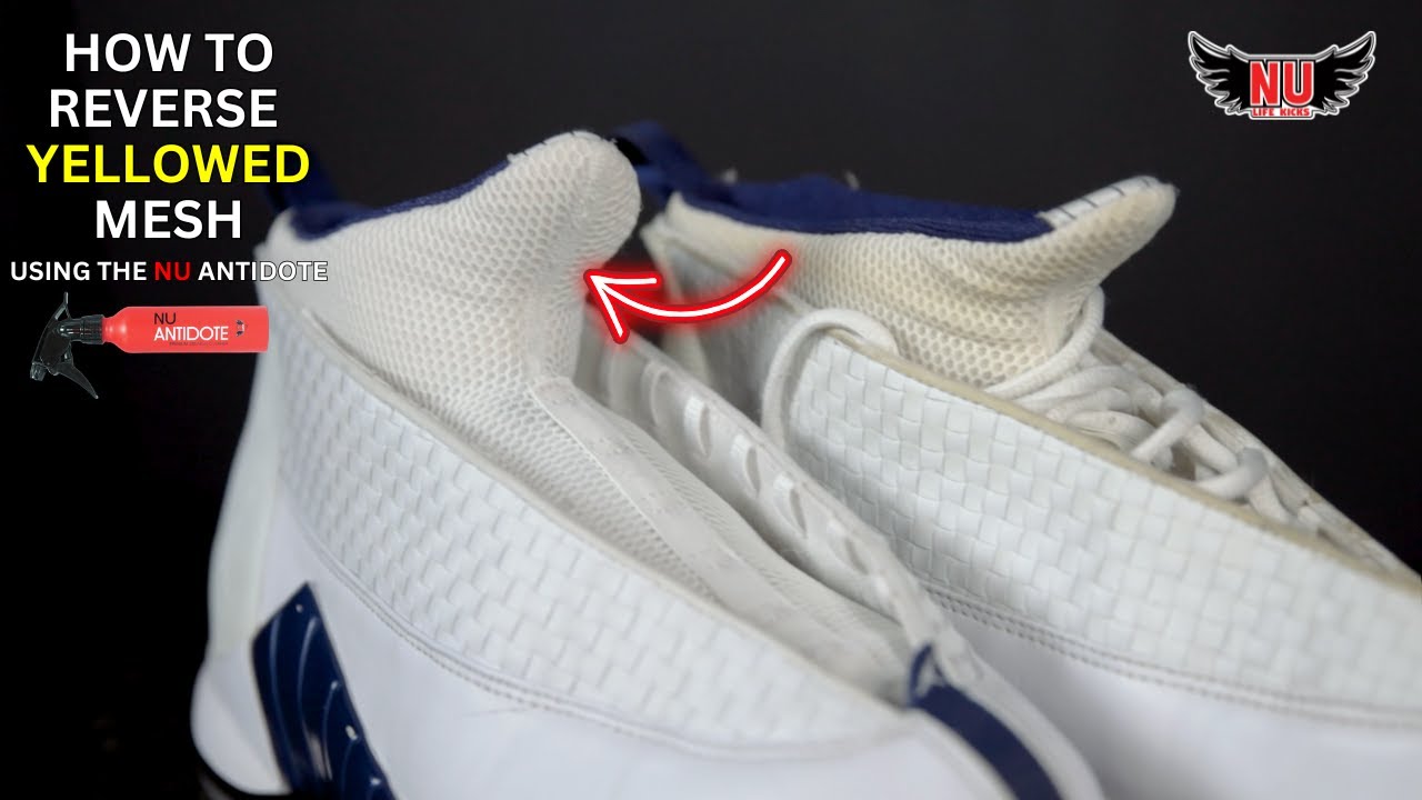 How To Reverse Yellowed Mesh! Using The Nu Antidote. 2000 Air Jordan 15 Eastbay Exclusive!