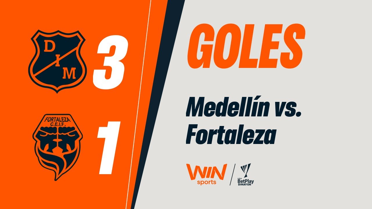 Medellín vs. Fortaleza (goles) | Liga Betplay Dimayor 2025-2 | Fecha 16