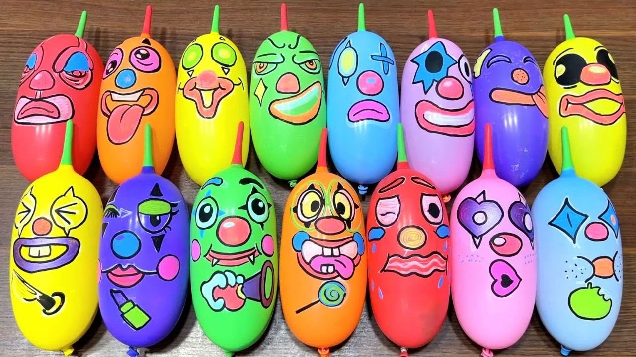 Fluffy Slime with Funny Balloons! Satisfying ASMR DIY Slime #15