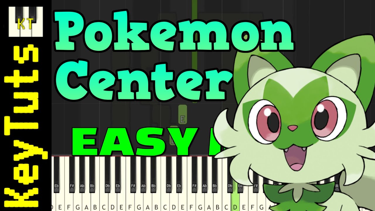 Pokemon Center [Pokemon Scarlet and Violet] - Easy Mode [Piano Tutorial] (Synthesia)