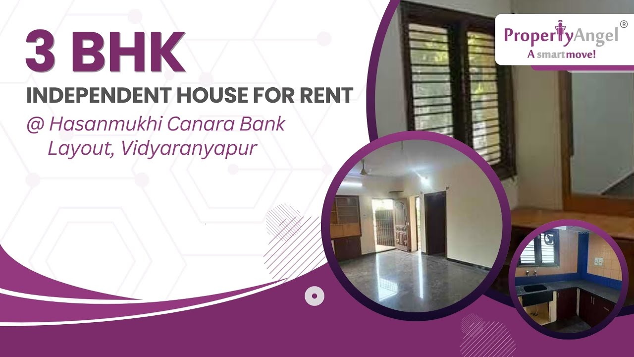 3BHK Independent House for rent at Vidyaranyapura, Bangalore (9582) 