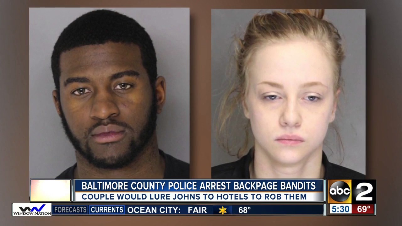 Baltimore County police arrest Backpage bandits