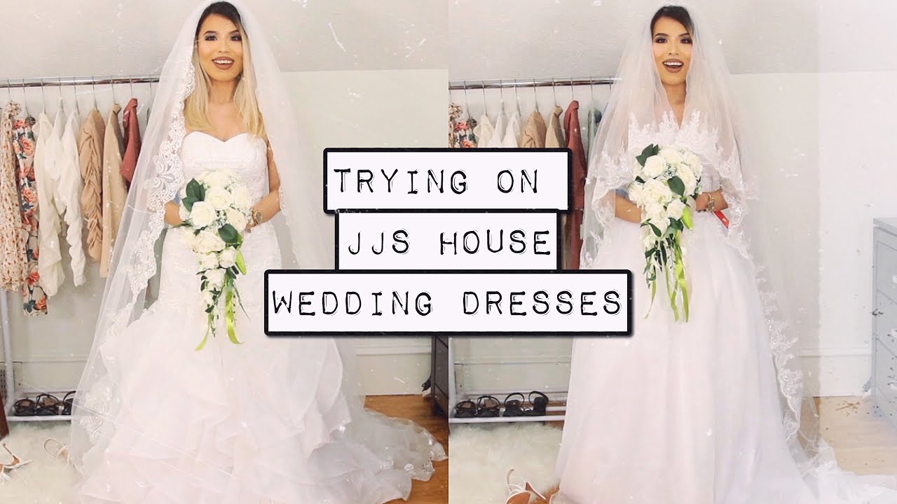 MY WEDDING DRESSES ARE HERE!! | FT. JJSHOUSE + TRY ON!!