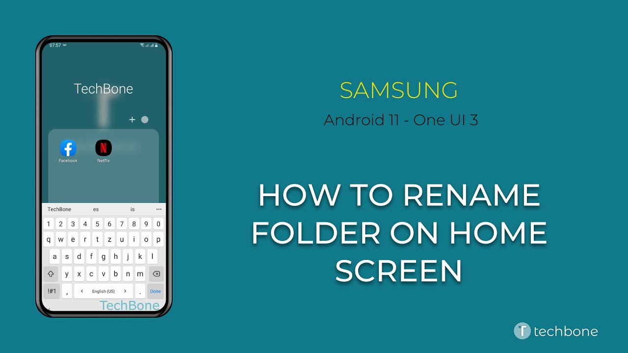 How to Rename folder on Home screen - Samsung [Android 11 - One UI 3]