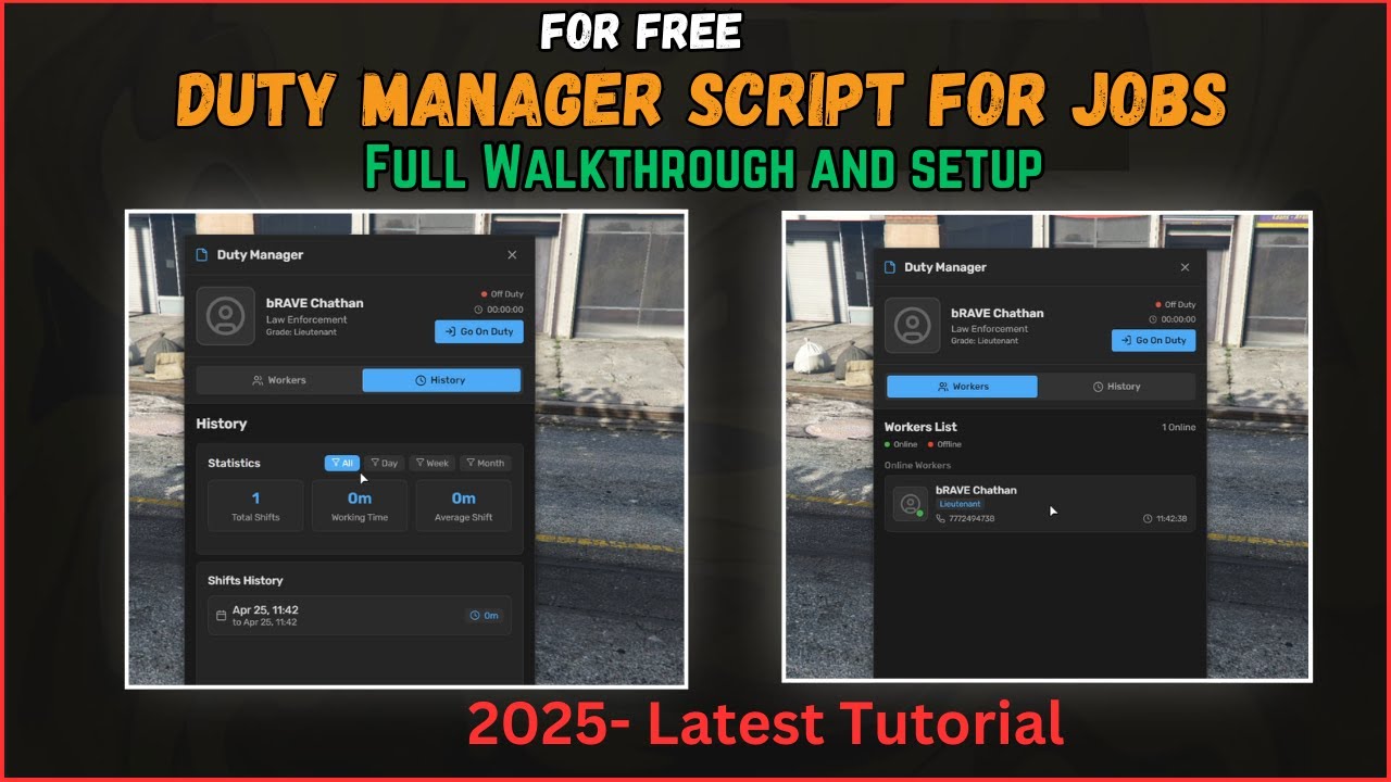 Go On Duty Like a Pro! | Free FiveM Duty Manager Script Tutorial