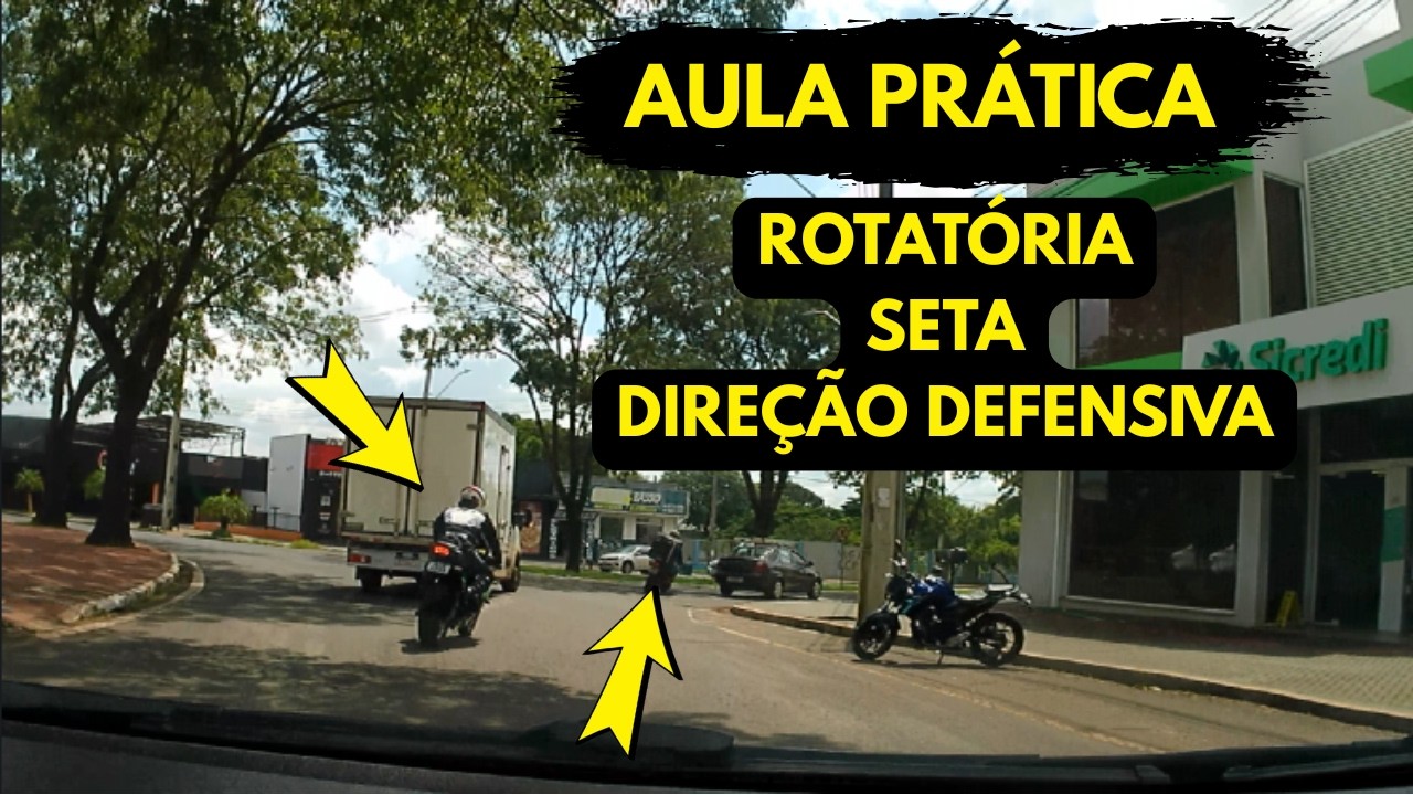 Aula prática de rotatória, sinalização e direção defensiva (O que ensino aos meus alunos)