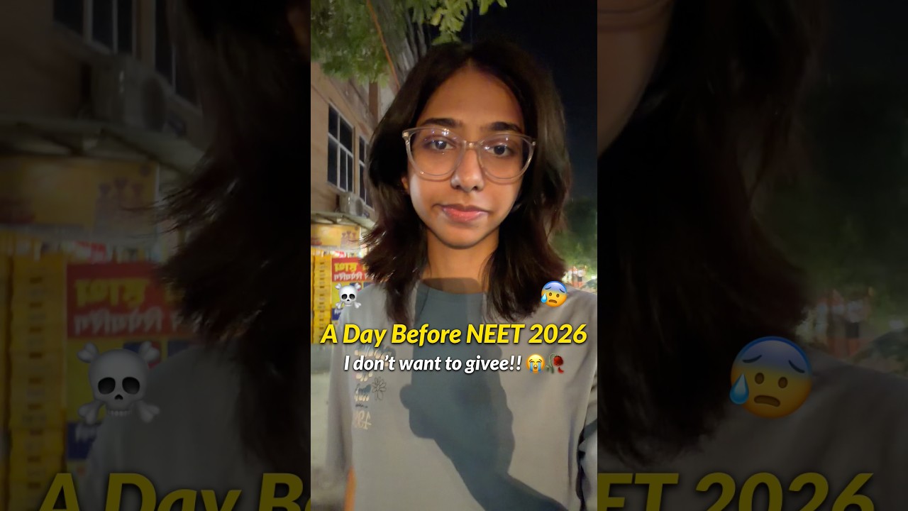Tomorrow is my NEET EXAMMM!! 😱🥀☠️ #minivlog #fyp #ytshorts #shorts #neet