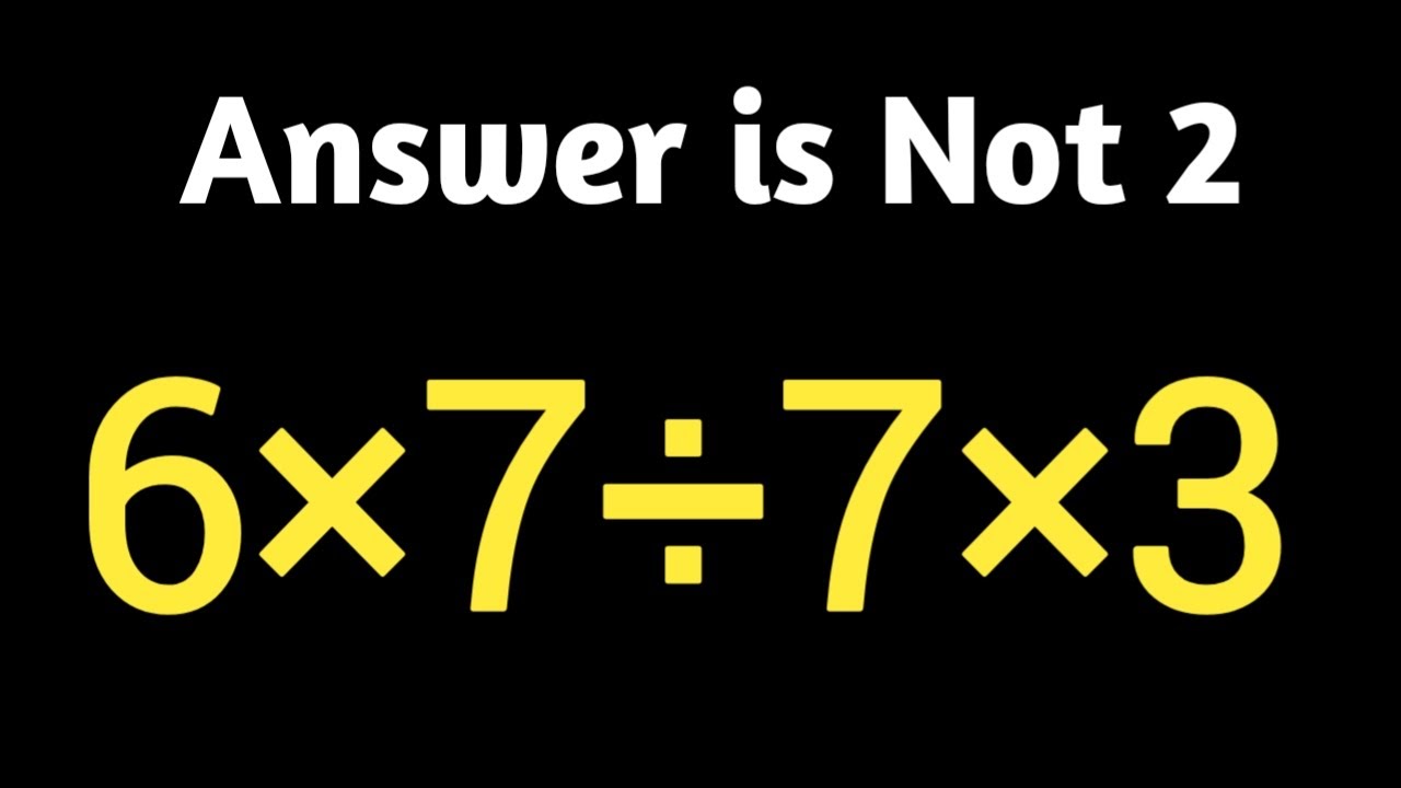 Very Tricky Math Challenge that 99% Get It Wrong! Will You Get It Right? 🤯