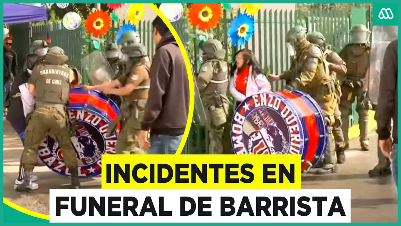 Incidentes en funeral de alto riesgo: Carabineros intenta dispersar a hinchas