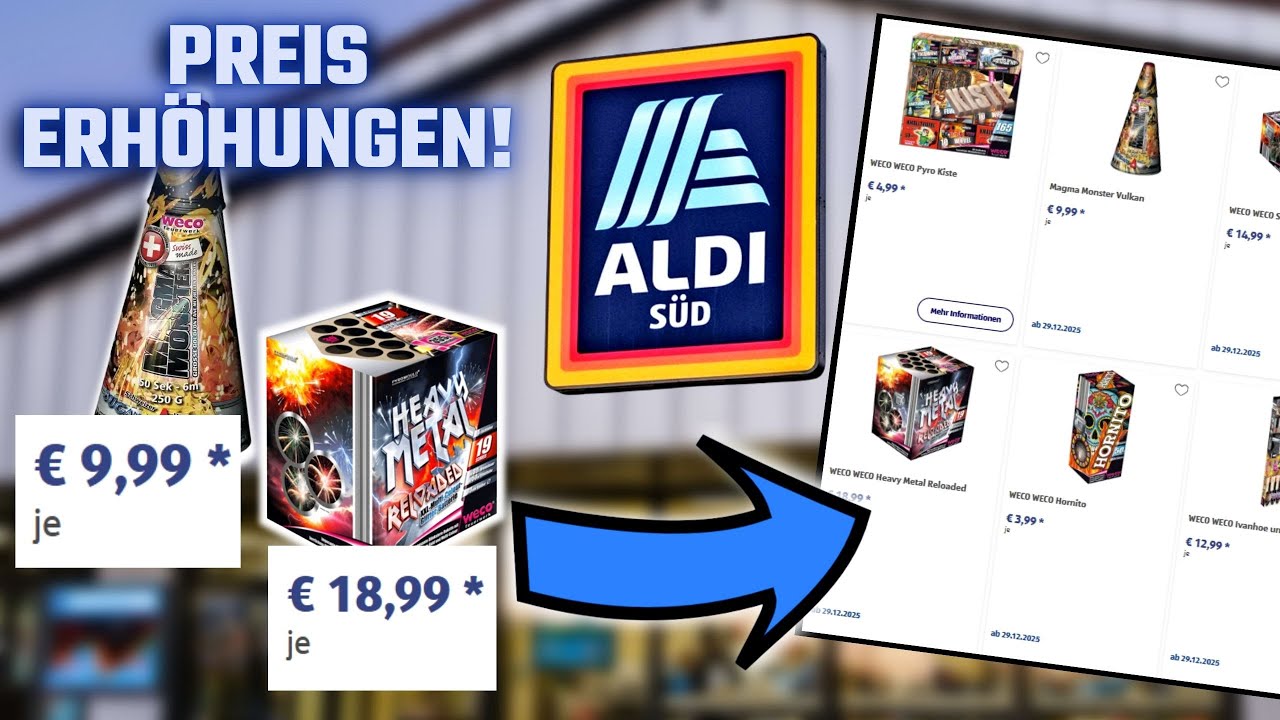 ALDI erhöht 2025 die Preise für Feuerwerk DEUTLICH!💸🔥