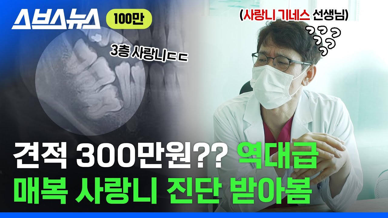 사랑니 3초 컷;; 지금까지 사랑니 14만 개 발치했다는 '사랑니의 신' 만나봄 / 스브스뉴스