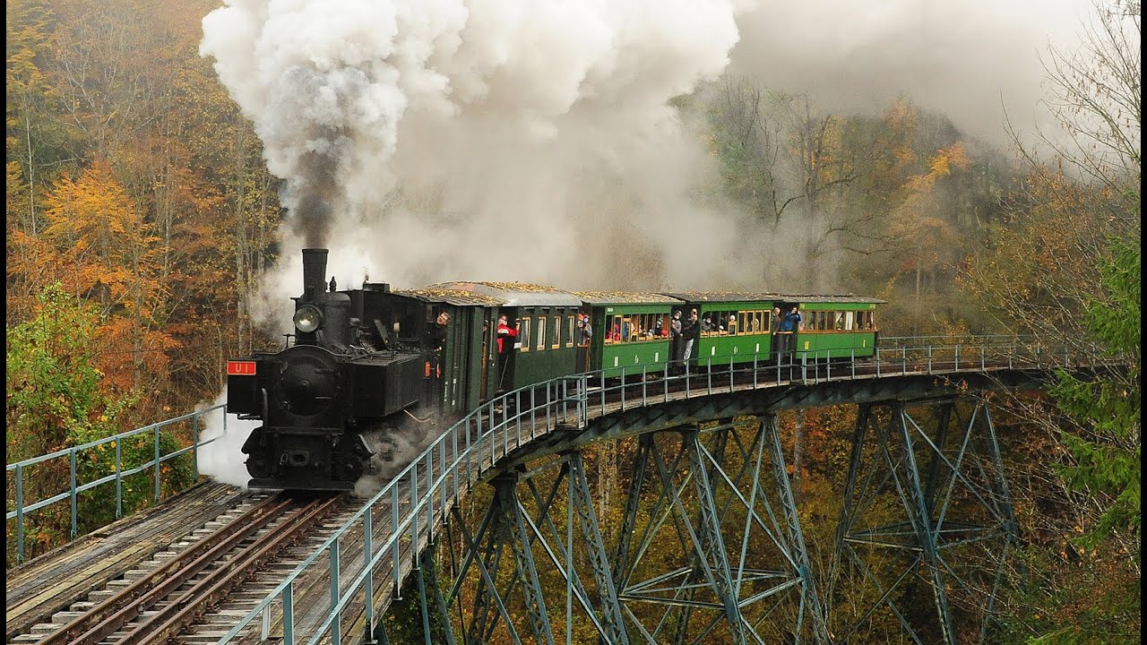 Ybbstalbahn "Dampflok U1" von Kienberg/Gaming nach Lunz am See am 26. 10. 2020