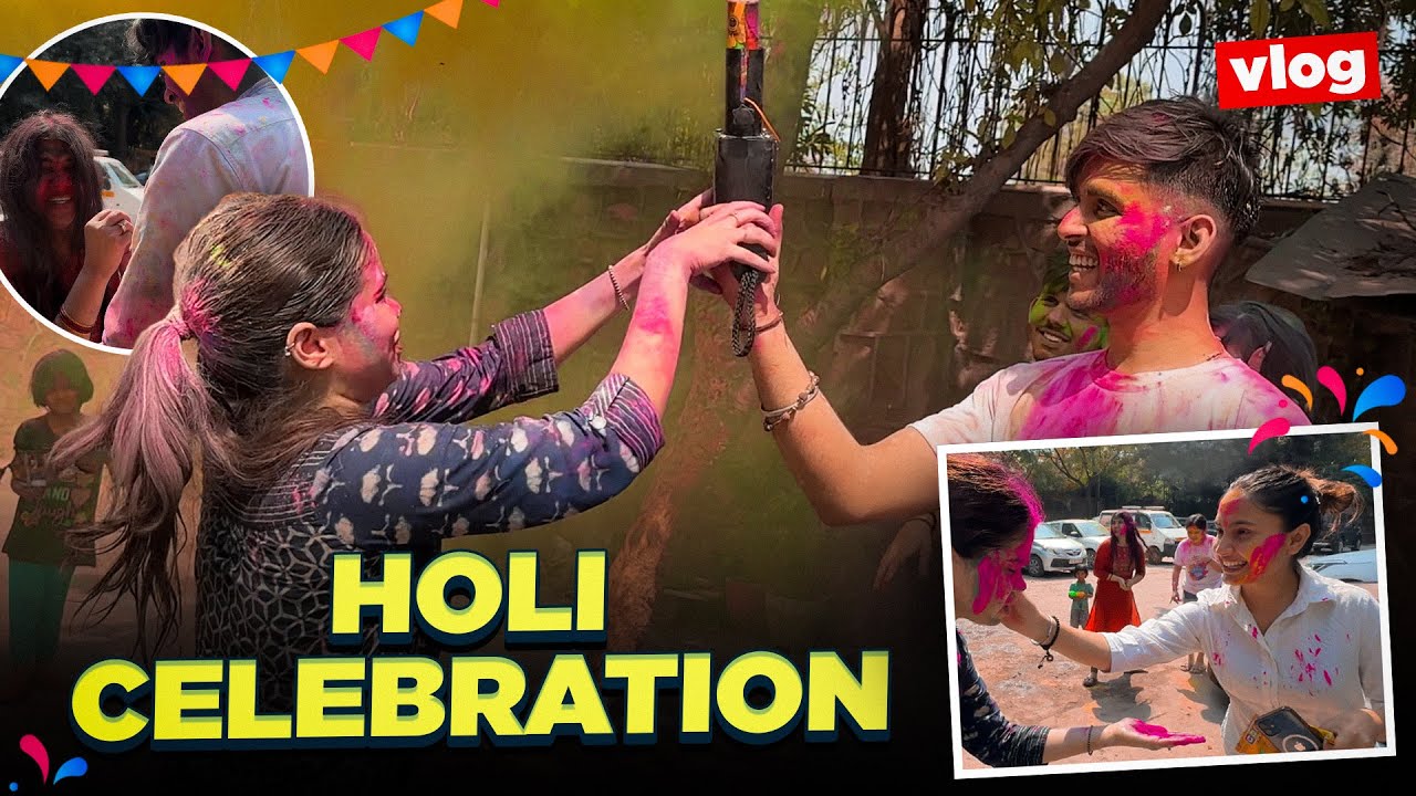 BEST HOLI EVER!! 😍 #holi #dailyvlogs