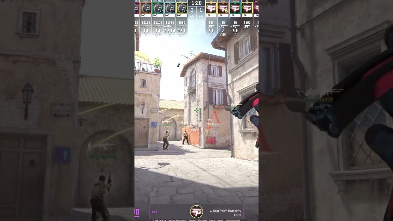 nqz&rsquo;s PERFECT Mid Flash on Inferno on CS2