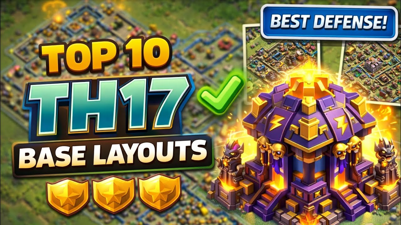 TOP 10 TH17 Base Layouts 2026 😈 | Unbreakable War Bases | Clash of Clans