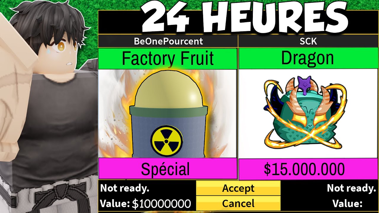 J'ai TRADE la FACTORY pendant 24H ! (Blox Fruits)