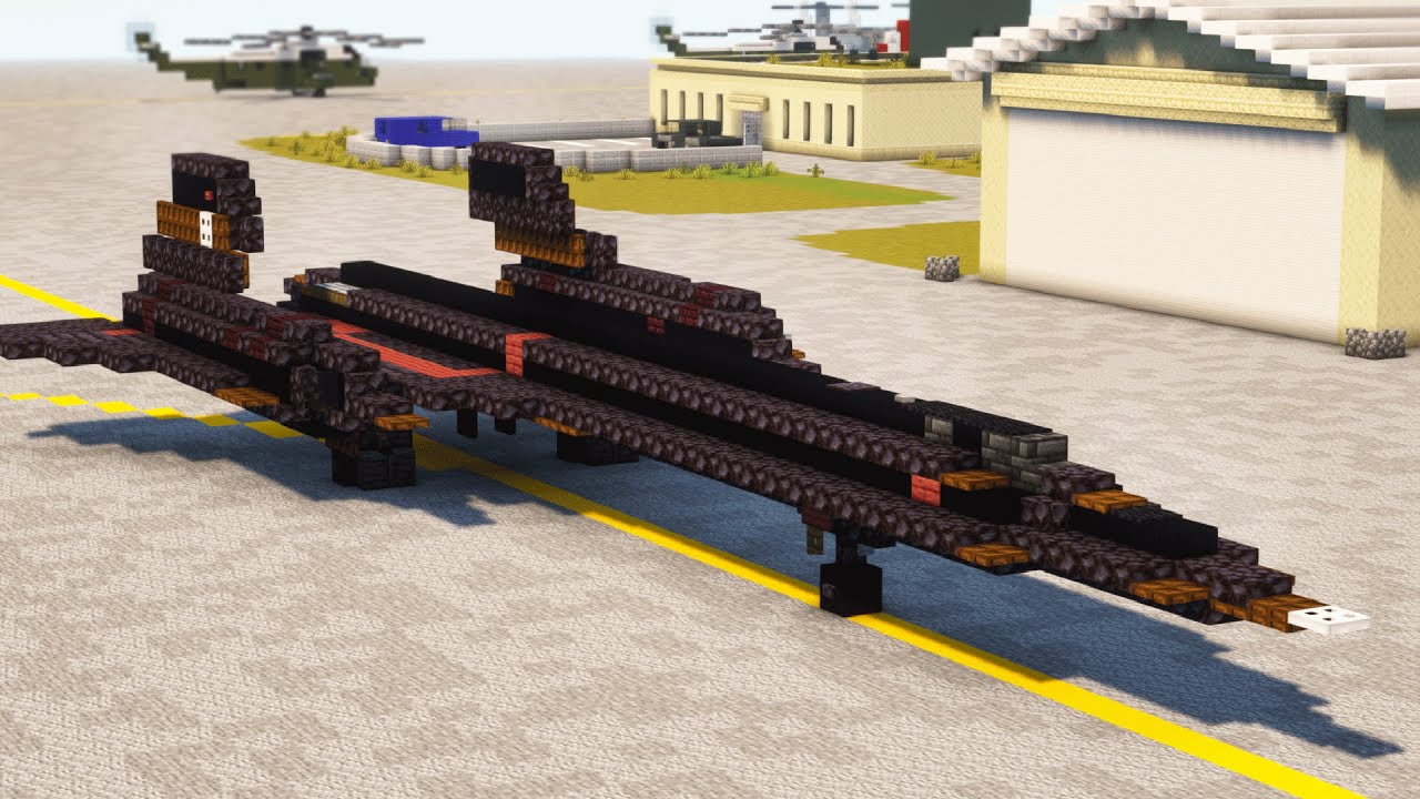 Minecraft Lockheed SR-71 Blackbird Tutorial