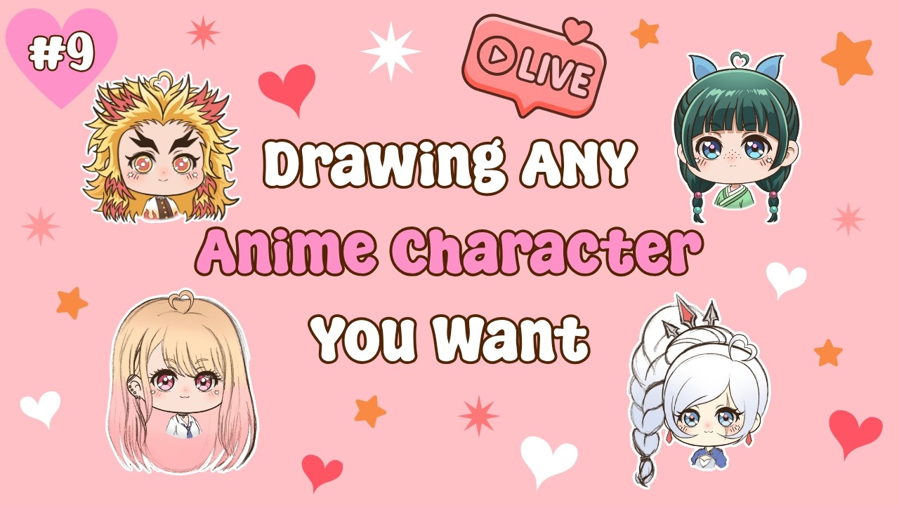 I Will Draw ANY Anime Character You Want! 💗 Super Cozy Art Stream