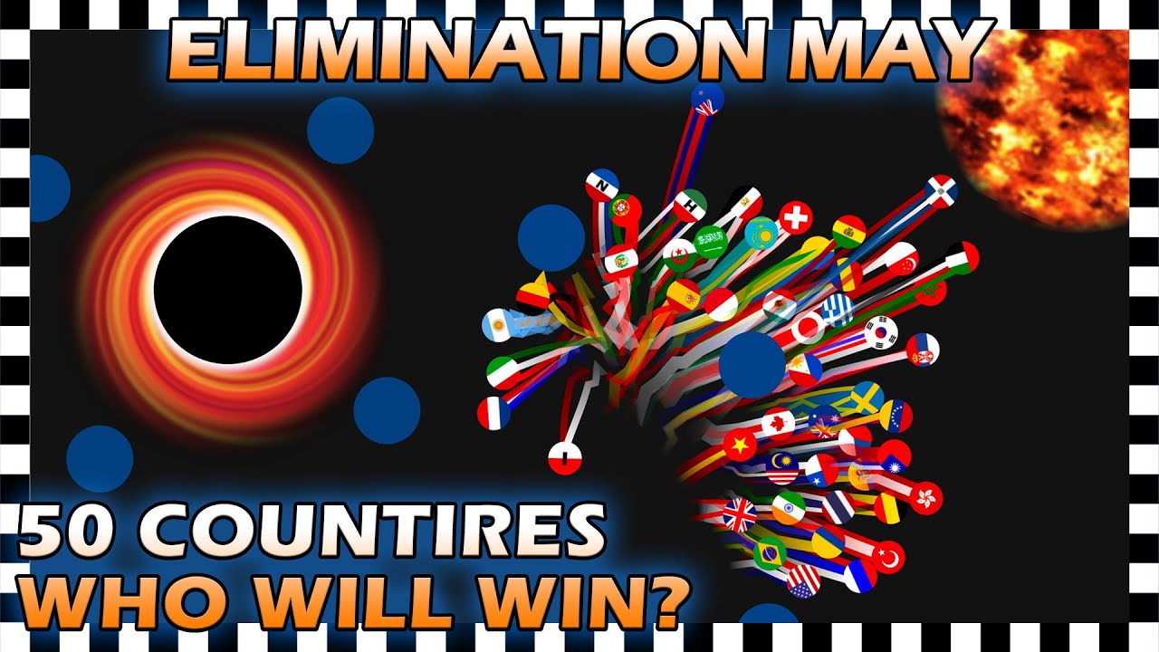 Marble Race Elimination - Top 50 Countries By Watch Time For May 2020 - Algodoo
