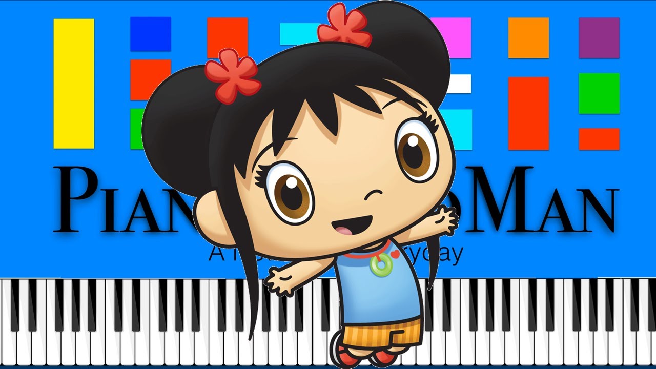 Ni Hao, Kai-lan Theme  Song (Slow Easy Medium) Piano Tutorial 4K