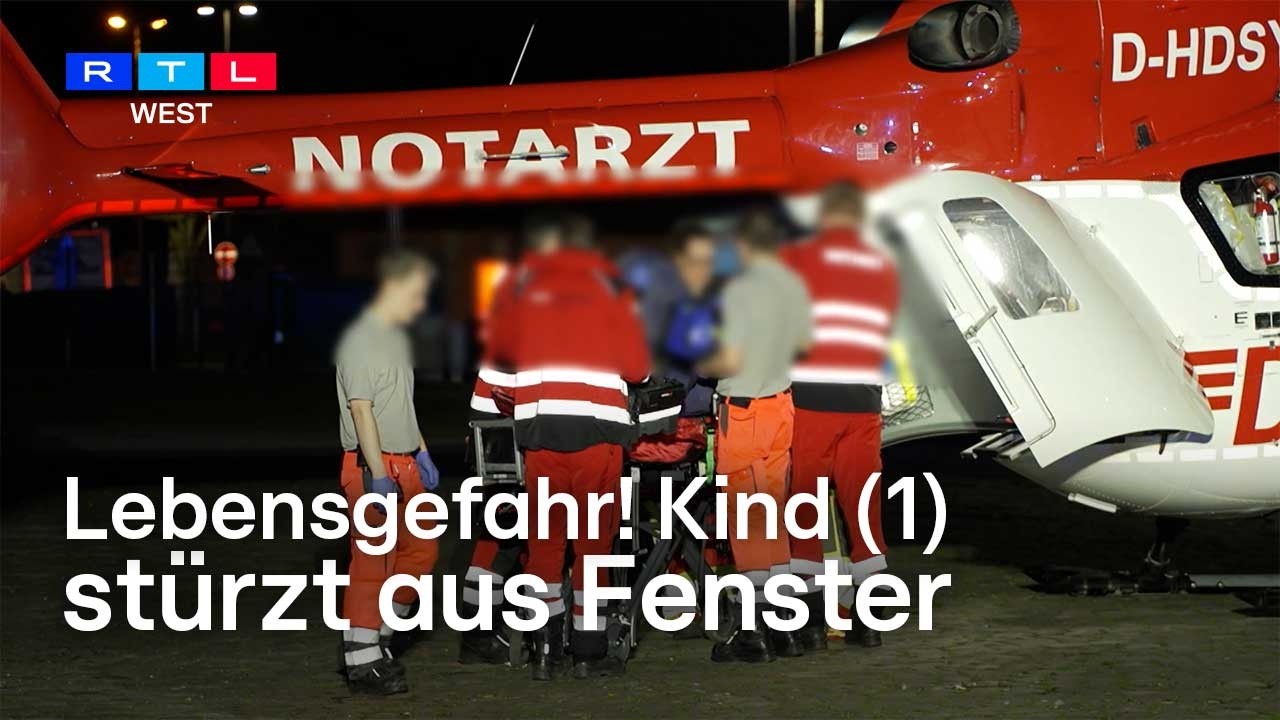 Kind (1) stürzt aus Fenster in sechs Metern Höhe – Mädchen in Lebensgefahr | RTL WEST