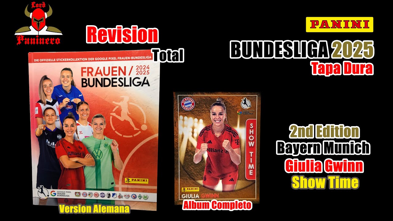 Panini Bundesliga Femenina 2025 Tapa Dura Album Completo Revision Total