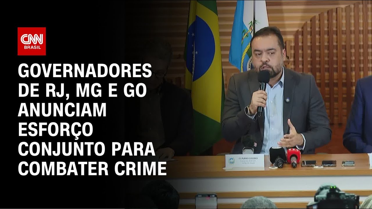 Megaoperação no RJ: Castro, Caiado e Zema anunciam “consórcio da paz” para segurança | CNN ARENA
