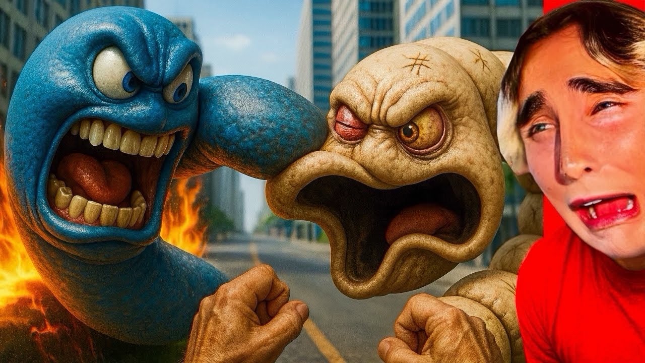 HUNGRY SNAKE AND HUNGRY WORM FIGHTING! 😱