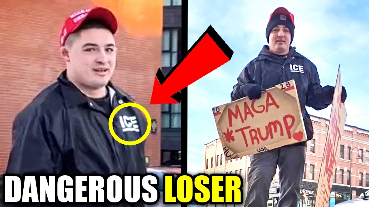 'ICE Agent' Thinks He's Tough, Civilians EXPOSE His Cowardice