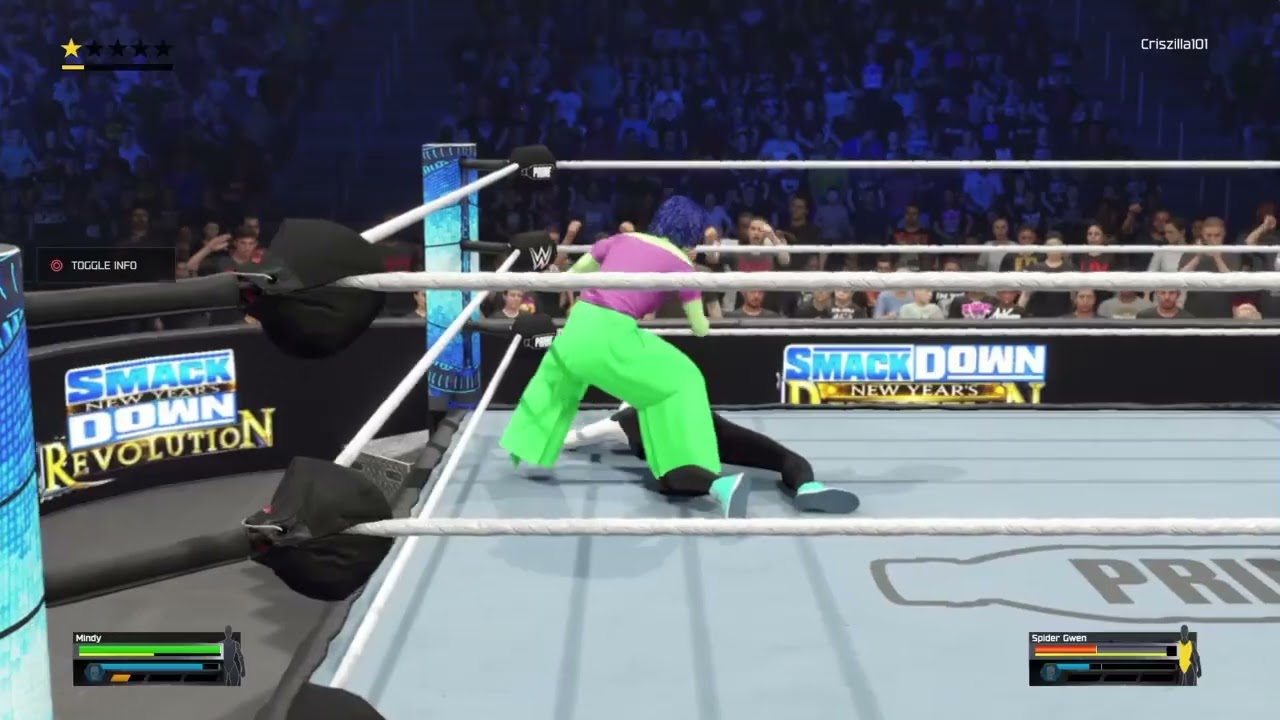 WWE 2K25: Принцесса Минди против Человека-паука Гвен