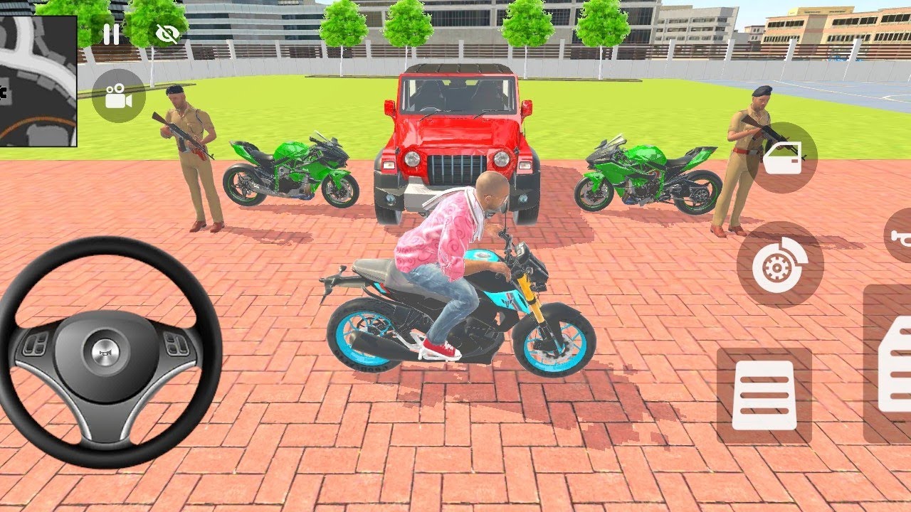 🎮 Franklin Order By 1️⃣ Red Thar 🚘 & 2️⃣ Ninja H2R 🏍️ | Indian Bike Theft Auto Simulator 🔥