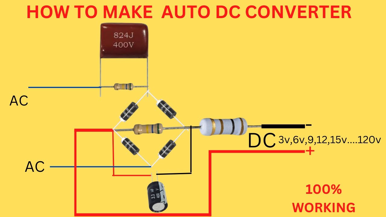 How to make Converter  220v power to 3v-6v-9v-12v-24v-48v-98v-120v.