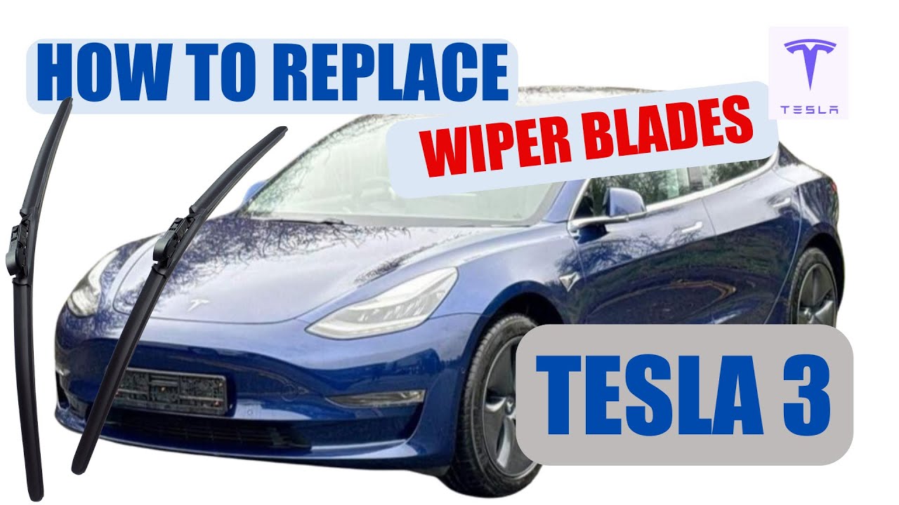 Tesla 3 - How To Replace Front Wiper Blades HEYNER Hybrid New Wiper Blades Fitting