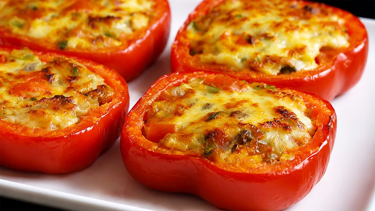 You’ve never tasted stuffed peppers like this! So juicy and flavourful!
