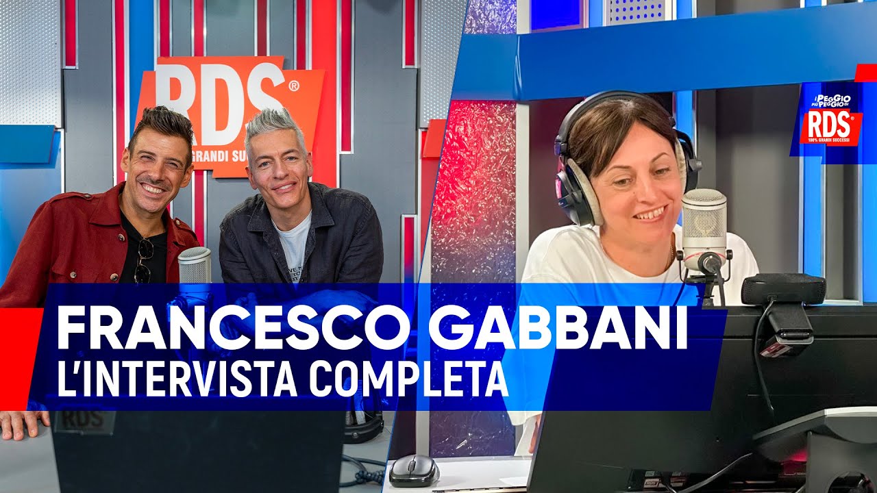 Francesco Gabbani e I Peggio Più Peggio di RDS, tutto su 