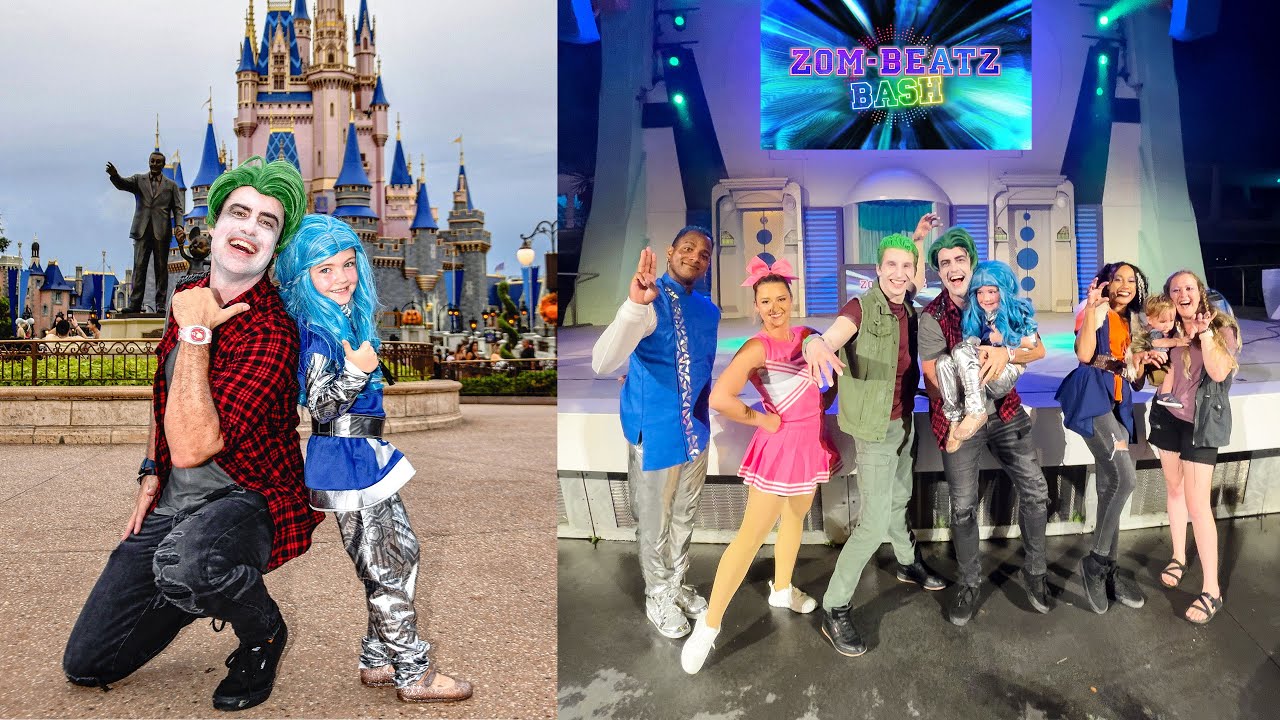 We Went to the Zom-Beatz Bash Dressed as Disney's Zombies at Mickey's Not So Scary Halloween Party!