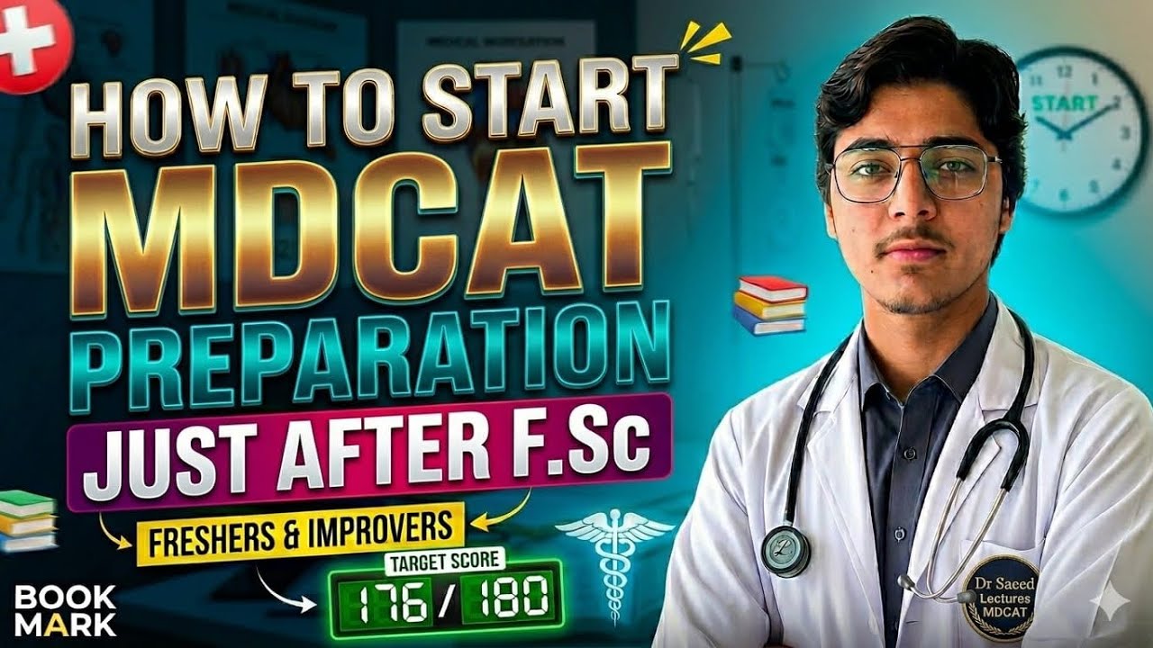 HOW TO START MDCAT PREPARATION JUST AFTER F.Sc | Freshers & Improvers Strategy | MDCAT | 