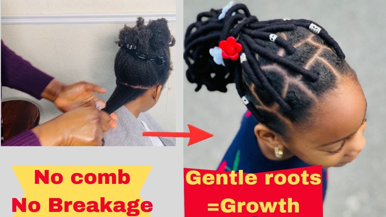 Protective hair :Threading hairstyle on Natural Hair