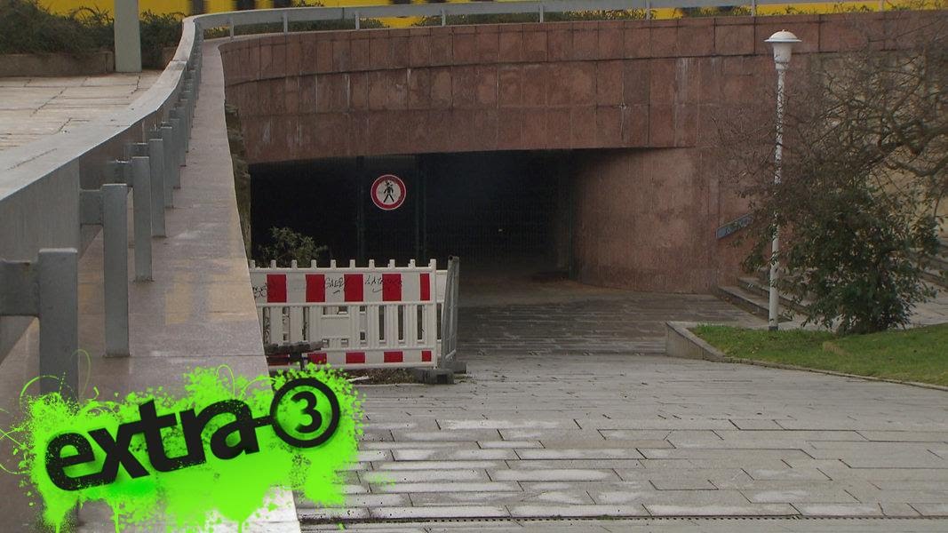 Realer Irrsinn: Fußgängertunnel dicht in Dresden | extra 3 | NDR